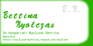bettina nyolczas business card